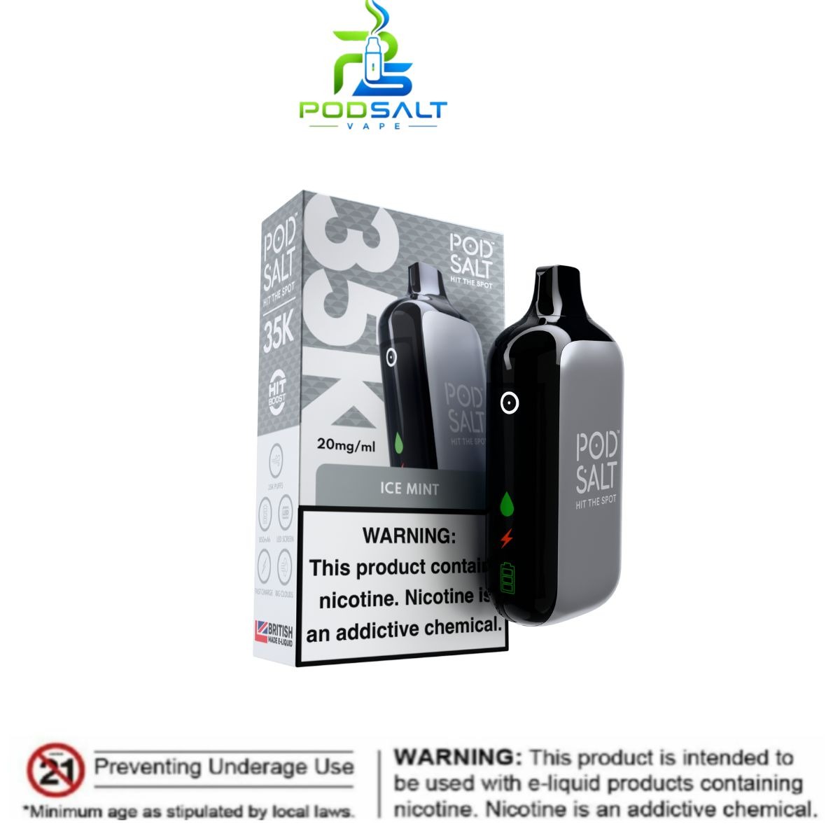 Pod Salt 35000 Puffs ice mint