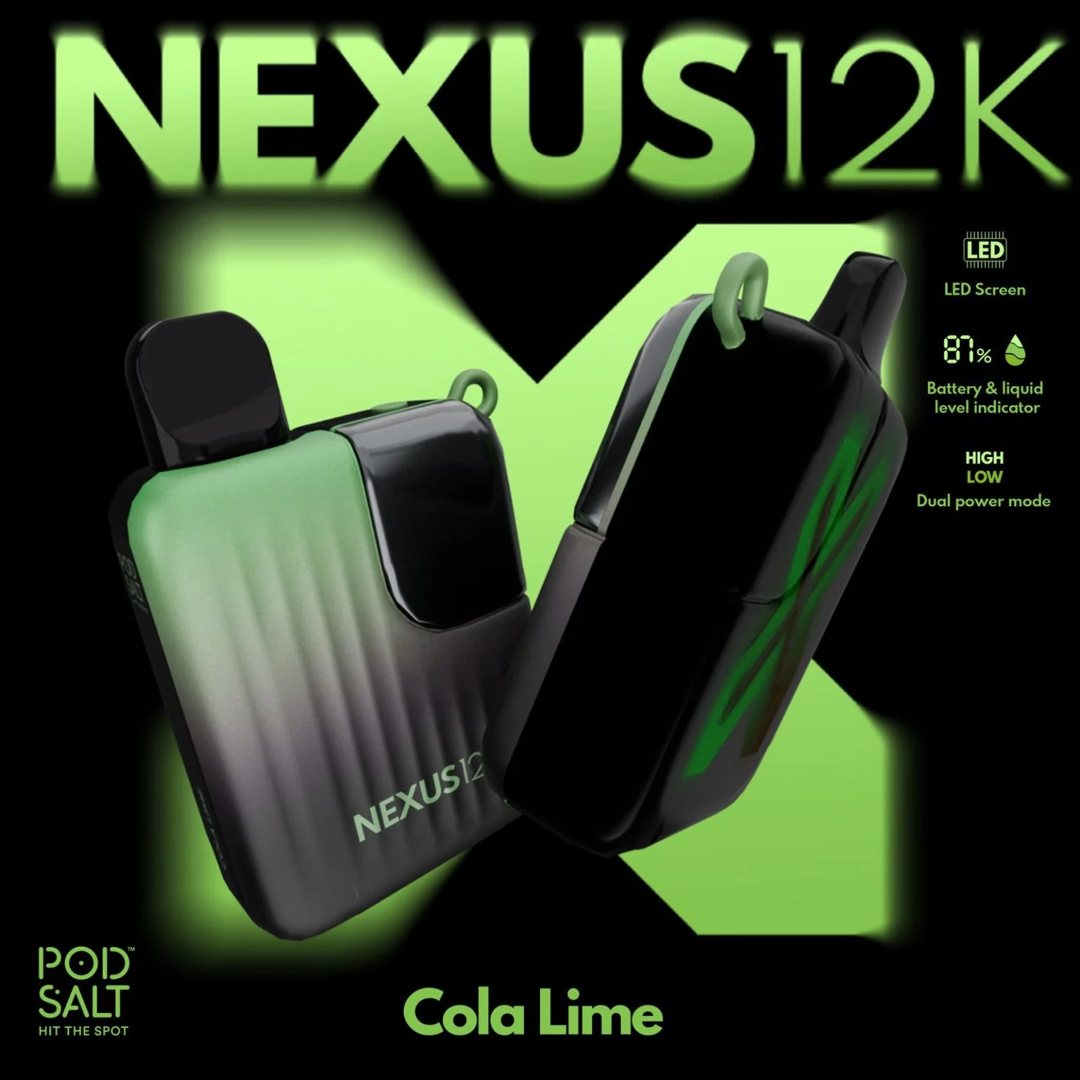Pod Salt Nexus 12000 Puffs Cola Lime Pod Salt Nexus 12000 Puffs Cola Lime
