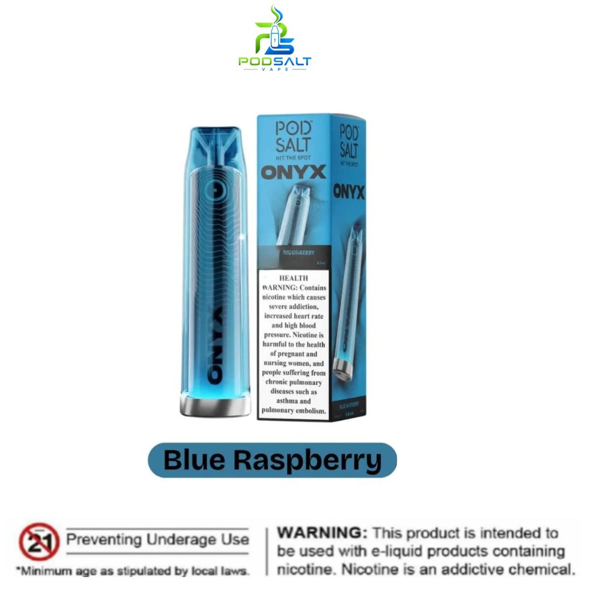 Pod Salt Onyx 4000 Puffs Blue raspberry Dubai Pod Salt Onyx 4000 Puffs Blue raspberry