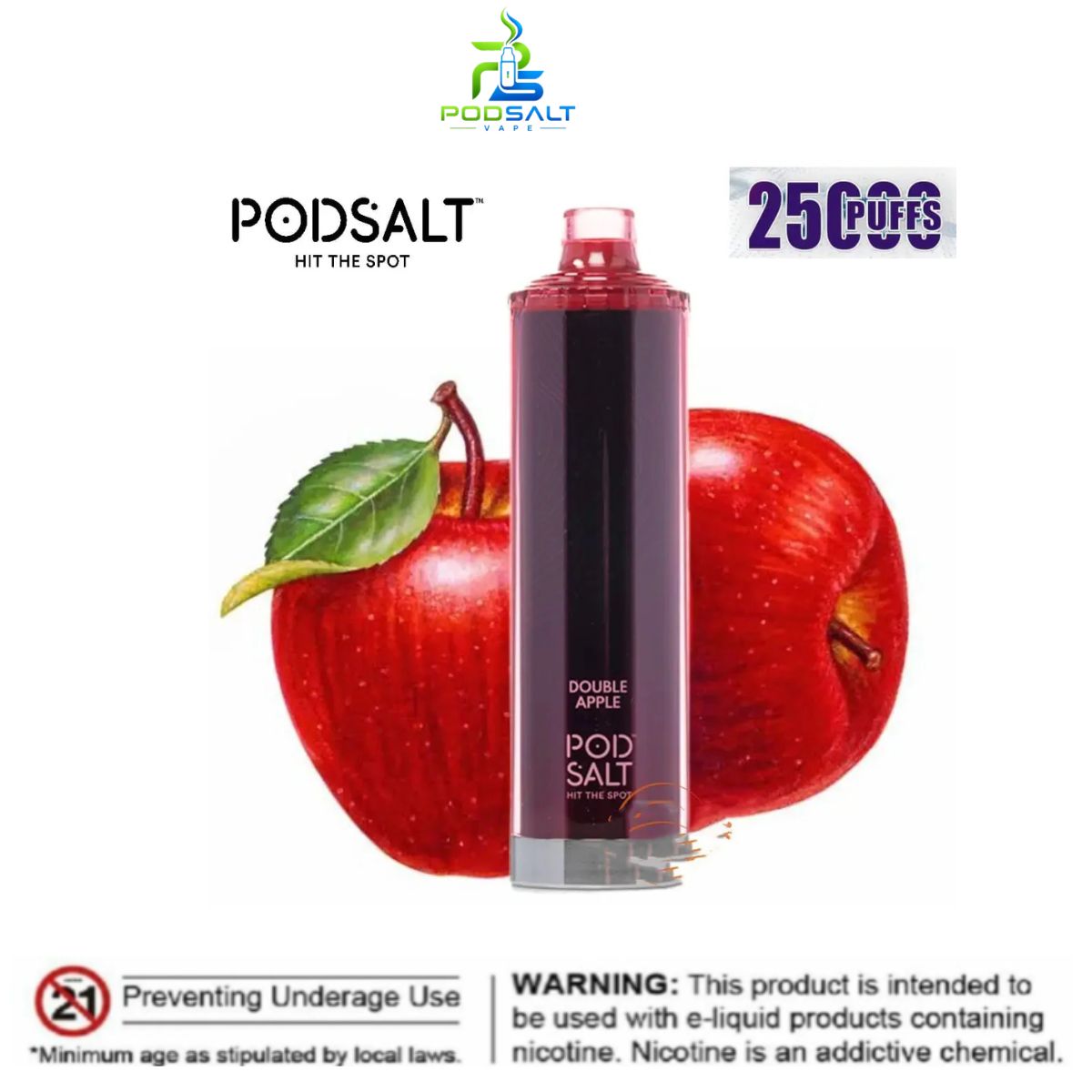 Pod Salt Onyx Cloud 25000 Puffs Double Apple Dubai Pod Salt Onyx Cloud 25000 Puffs Double Apple