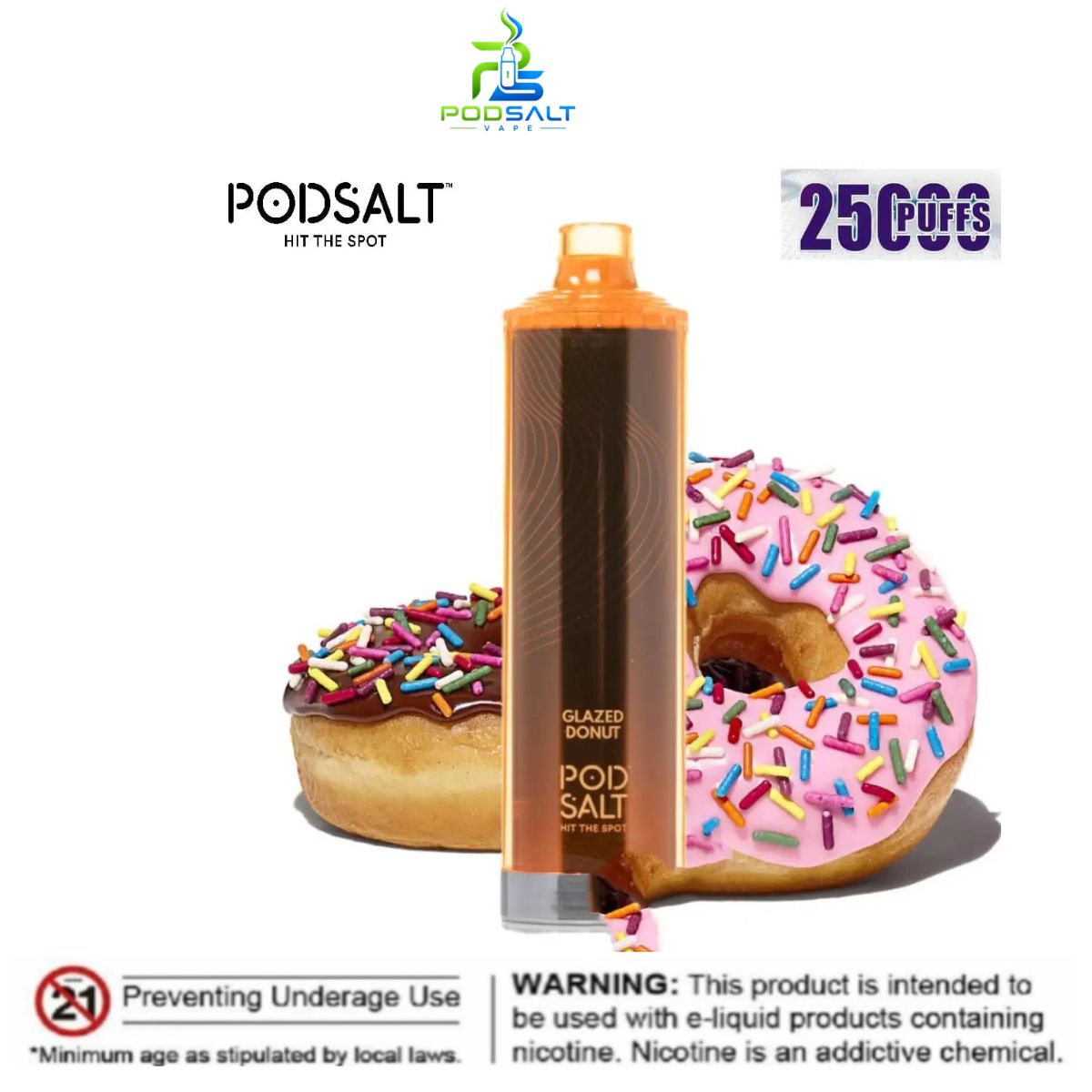 Pod Salt Onyx Cloud 25000 Puffs Glazed Donuts Dubai Pod Salt Onyx Cloud 25000 Puffs Glazed Donuts