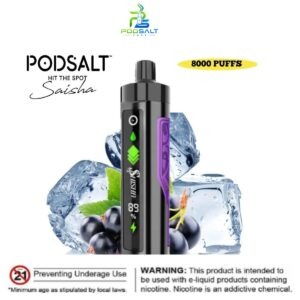 Pod Salt Shisha 8000 Puffs Blackcurrant Ice
