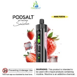 Pod Salt Shisha 8000 Puffs Frozen Strawberry