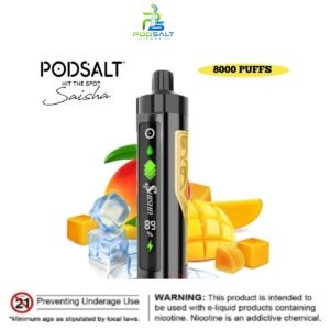 Pod Salt Shisha 8000 Puffs Mango Ice