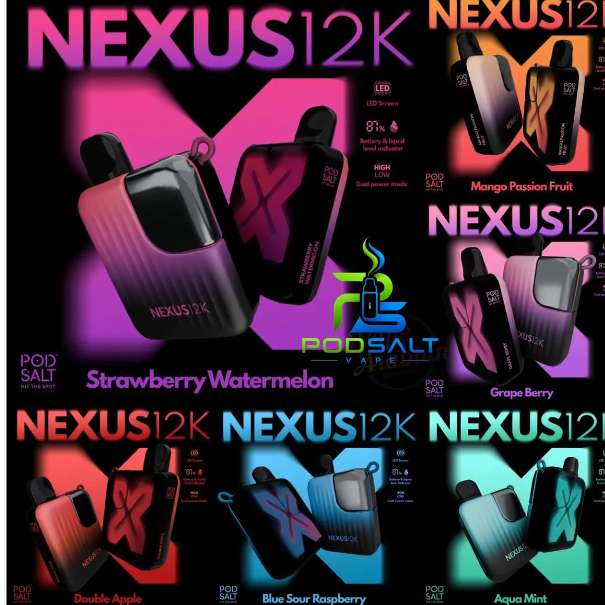 Pod Salt Nexus 12000 Puffs Dubai Pod Salt Nexus 12000 Puffs