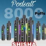 Pod Salt Shisha 8000 Puffs 3mg Disposable Vape in Dubai UAE