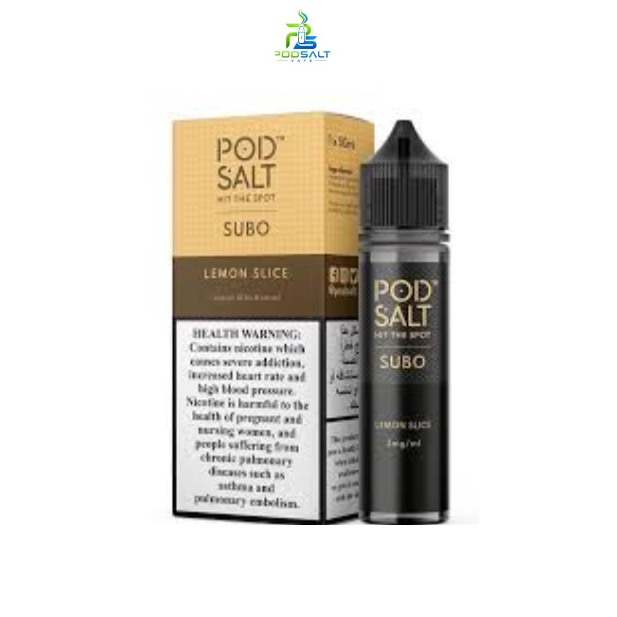 Pod Salt Eliquid 50ml Lemon Slice Dubai Pod Salt Eliquid 50ml Lemon Slice